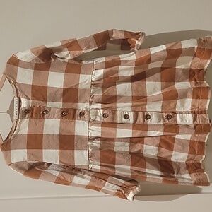 Haven Kids Girls Flannel Checker Dress 3/4 Years